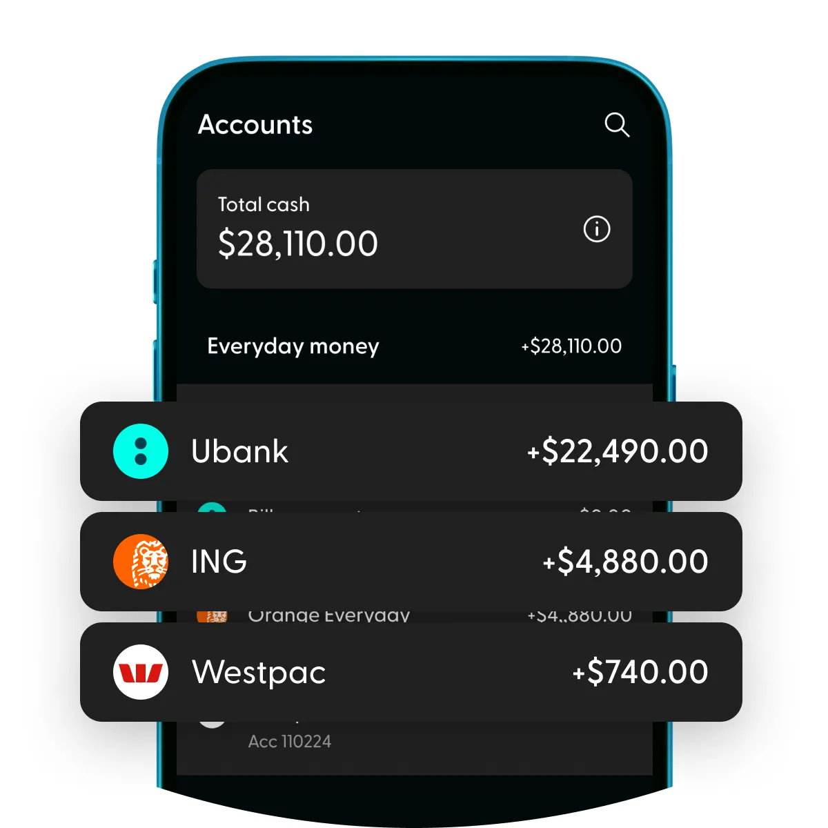 Seeing other banks? Connect your other accounts in the Ubank app.