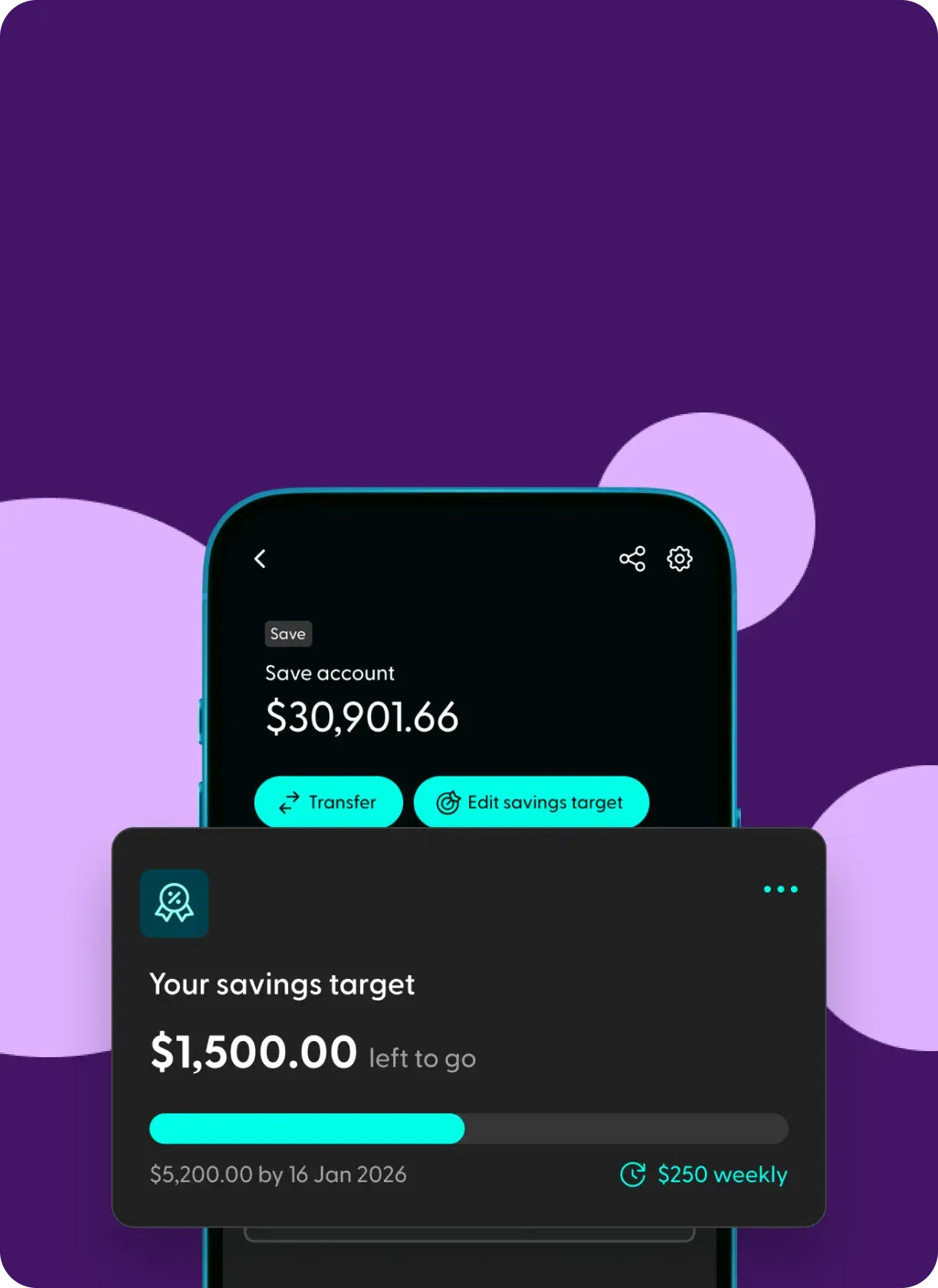 Savings account designed to help customers grow their savings.