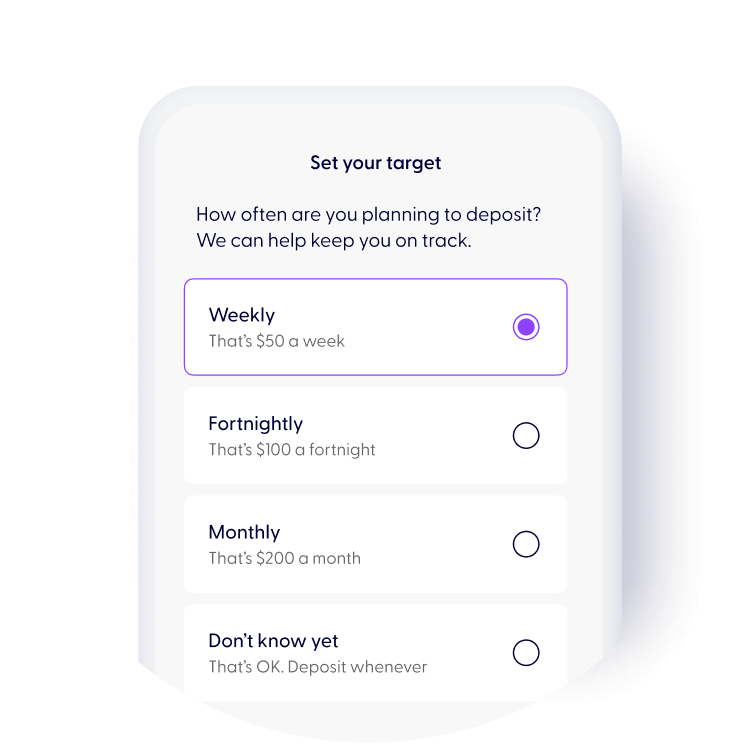 How to set up a Savings Target